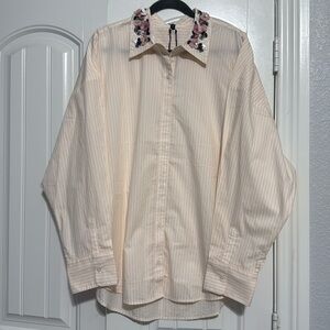 NWT Express Boyfriend Portofino XL Shirt
